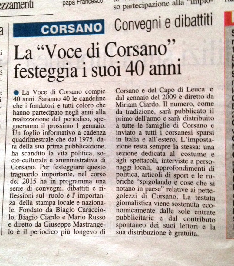 LaGazz - LaVoce40 anni 30.12.14