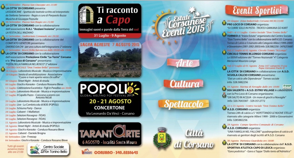 Eventi estivi 2015 1